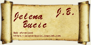 Jelena Bučić vizit kartica